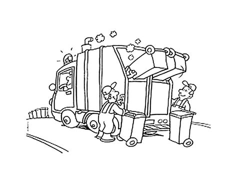 bruder garbage truck coloring pages coloring pages