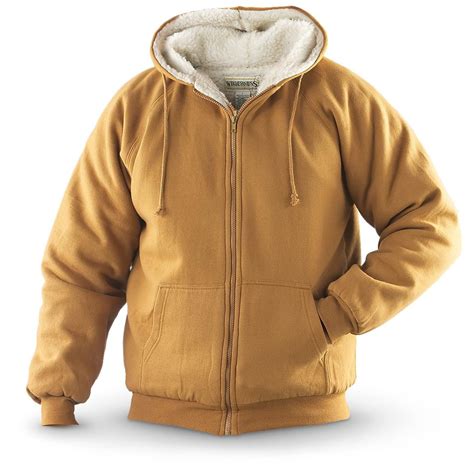 wilderness sherpa lined fleece zip hoodie  sweatshirts