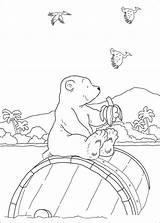Bear Polar Coloring Ijsbeer Kleine Little Pages Eating Kleurplaat Eet Lars Kleurplaten Banana Van Banaan Zo Op sketch template