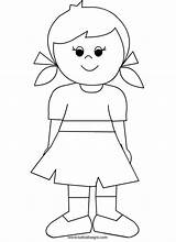 Colorare Bambina Bambini Infanzia Bambola Figure Scegli Libri Vestito Umane sketch template
