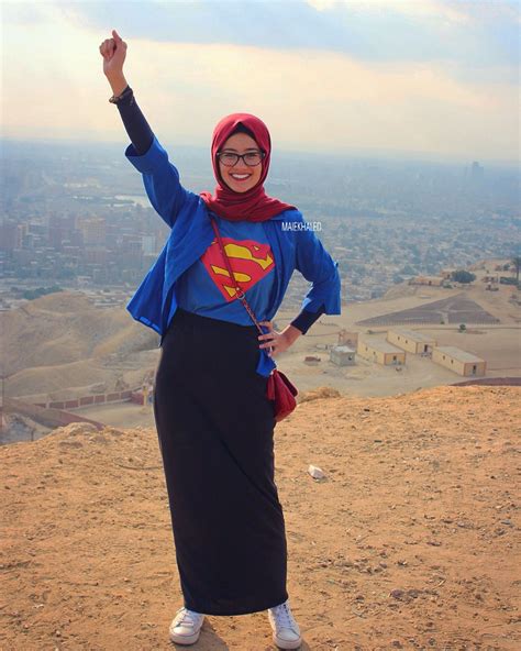 hijab supergirl by maie khaled hijab fashion muslimah fashion