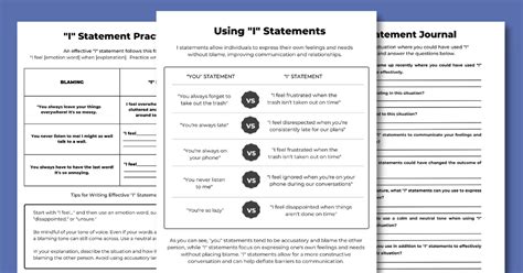 statements worksheet mentally fit pro