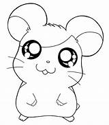 Hamster Hamtaro Cute Hamsters Clipart Ausmalbilder Chinchilla Malvorlagen sketch template