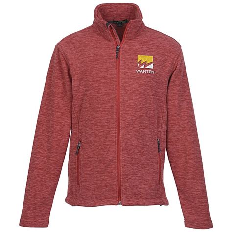 imprintcom crossland heather fleece jacket mens