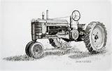 Tractors Farmall Deere Traktor Ferguson Massey Vectorified sketch template