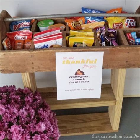 porch snack basket  brighten  day   delivery drivers
