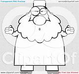 Cartoon Chubby Shrugging Clueless Muslim Careless Man Clipart Outlined Coloring Vector Thoman Cory Clipartof sketch template