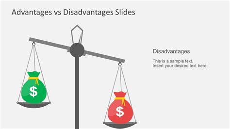 advantages vs disadvantages powerpoint template