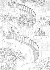 Colouring Lotr sketch template