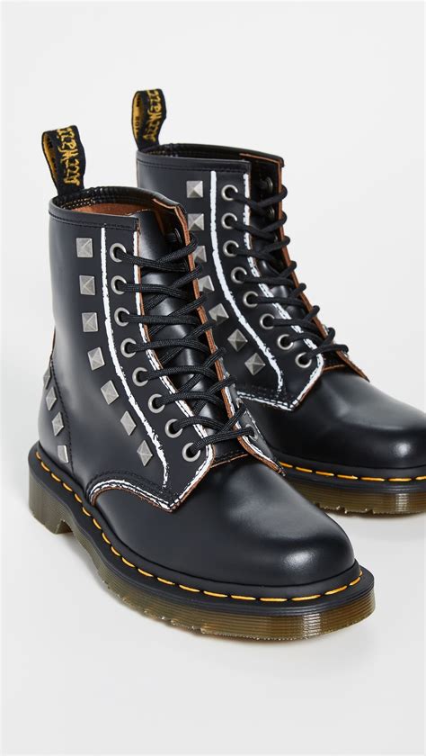 dr martens  stud  eye boots boots crazy shoes studded leather