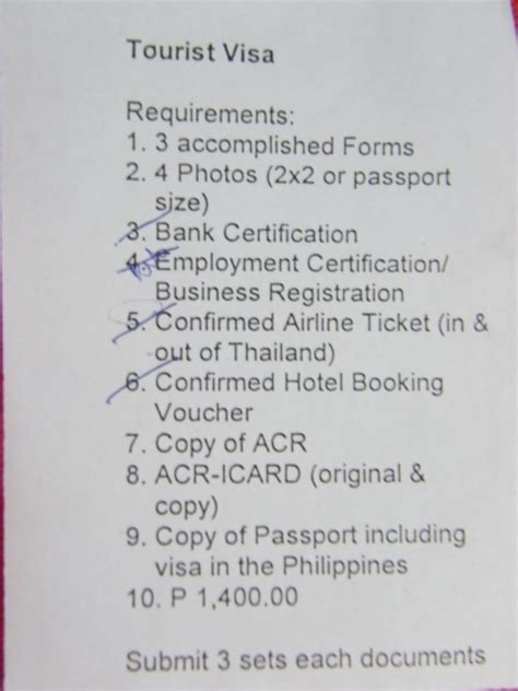 thailand visa in manila philippines