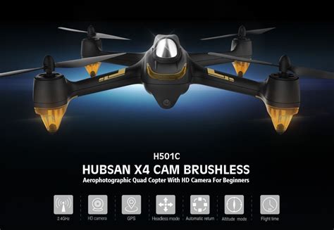 hubsan  hc brushless  p hd camera gps altitude hold mode rc drone quadcopter rtf