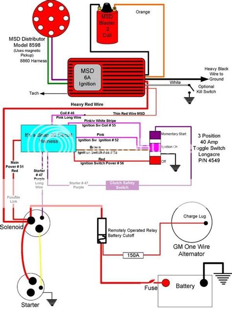 wiring msd  starter relay ffcarscom factory  racing discussion forum