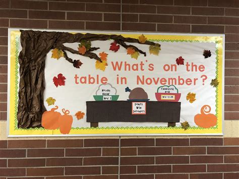 november pta events bulletin board thanksgiving bulletin boards