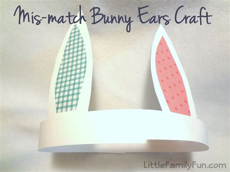 mis match bunny ears craft