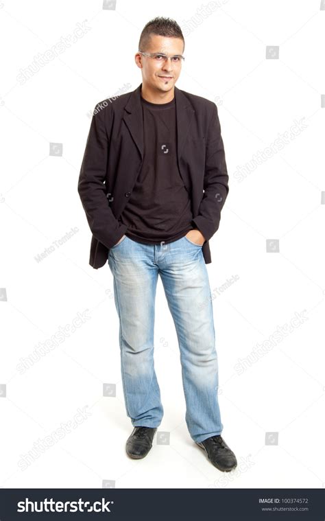 full body shot young man isolated stock photo  shutterstock