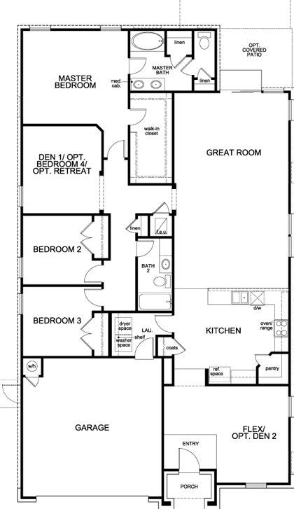 plan    vista point  austin tx kb home kb homes floor plans house floor plans