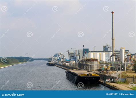 albert canal stock image image  industrial energy