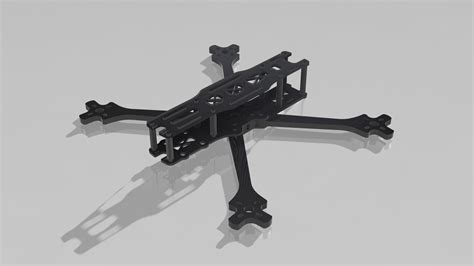 archivo stl racing fpv drone frameplan  descargar  imprimir en dcults