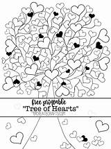 Coloring Pages Tree Hearts Heart Conversation Valentine Printable Western Country Color Adult Create Colouring Sheets Createcrafts Candy Print Getcolorings Choose sketch template