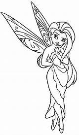 Coloring Pages Fairy Pixie Disney Rosetta Beautiful Silvermist Drawing Netart Colouring Pixies Tinkerbell Printable Hollow Print Kids Periwinkle Dibujos Girls sketch template