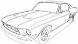 Mustang Coloring Pages 1967 Fastback sketch template