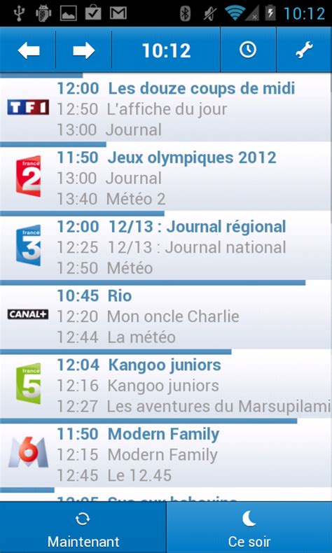guide tv pour android telecharger