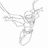 Robin Coloring Pages Superhero Getcolorings Batman sketch template