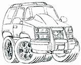 Coloring Pages Truck Chevy Cars Buggy Lifted Dune Mud Car Chevrolet Silverado Pickup Sketch Drawing Color Trucks Printable Camaro Drift sketch template