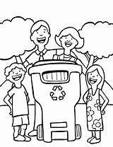 Coloring Pages Earth Recycling Recycle Coloringhome sketch template