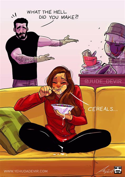artist illustrates everyday life with his wife in 20 comics