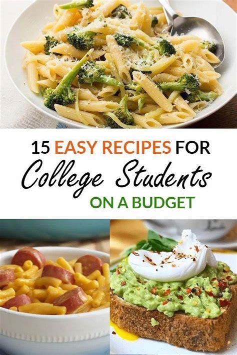 easy recipes  college students    save