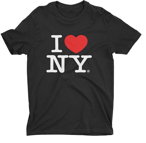 i love ny new york short sleeve screen print heart t shirt black medium