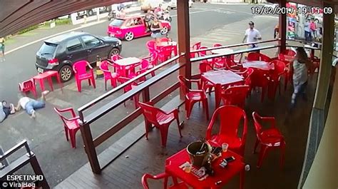 bar brawl after wife ‘catches husband with another woman