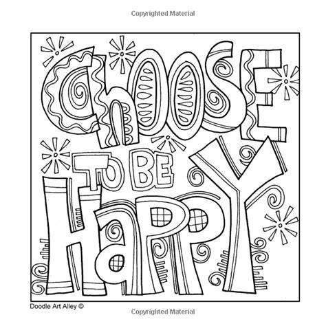 doodle art alley  quotes coloring pages