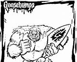 Abominable Snowman Goosebumps Yeti sketch template