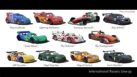 international lineup   world grand prix  disney pixars cars