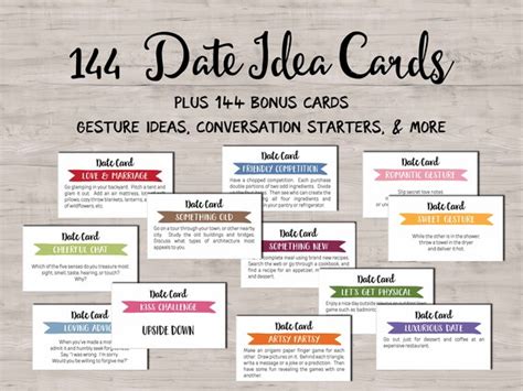 printable date night cards  ideas instant  fun