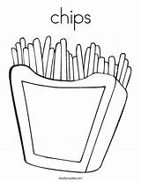 Coloring Fries French Chips Pages France Food Print Cartoon Flag Kids Book Vector Noodle Twisty Outline Twistynoodle Built California Usa sketch template