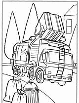 Truck Coloring Garbage Pages Trash Printable Color Getdrawings Trucks Dump Getcolorings Drawing Popular Colorings sketch template