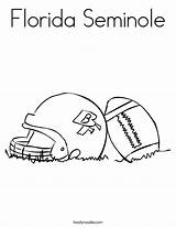 Coloring Seminole Florida Football Helmet Built California Usa sketch template
