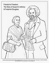 Coloring Pages Frederick Douglass Anthony Susan Freedom Rizzo Print Printable Color Friends Getcolorings Illustration Kids Template sketch template
