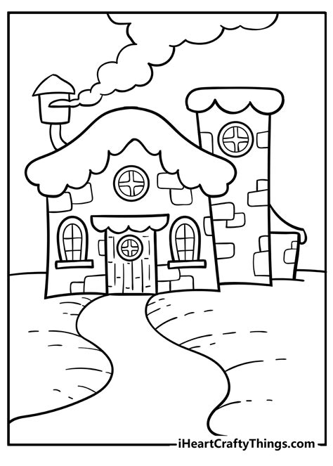 printable house coloring pages updated