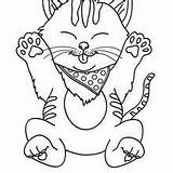 Coloring Kitten Pages Cat Cute Fat Kids Big Getdrawings Animal sketch template