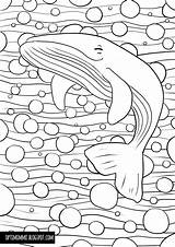 Inktober Värityskuva Whale Coloring Valas sketch template