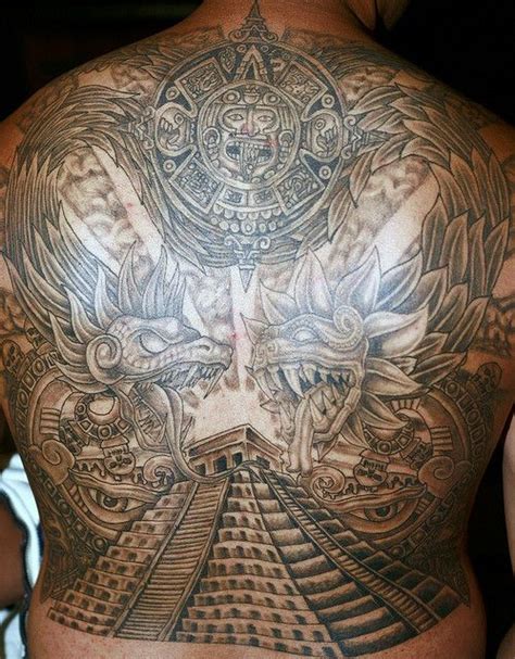 aztec tattoos full back with aztec tattoos cultural tattoo tattoos i love tats