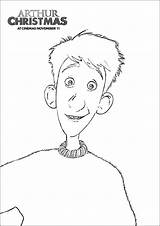 Coloring Arthur Christmas Pages Getdrawings sketch template