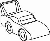 Toy Car Outline Drawing Coloring Race Racecar Pages Clipart Motorcycle Objects Truck Simple Taxi Line Easy Outlines Clip Cartoon Draw sketch template