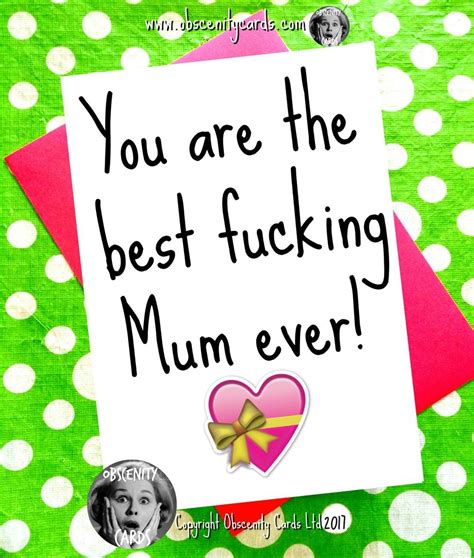 happy mothers day card best fucking mum ever