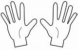 Clipart Ten Clip Hands Two Fingers Library sketch template